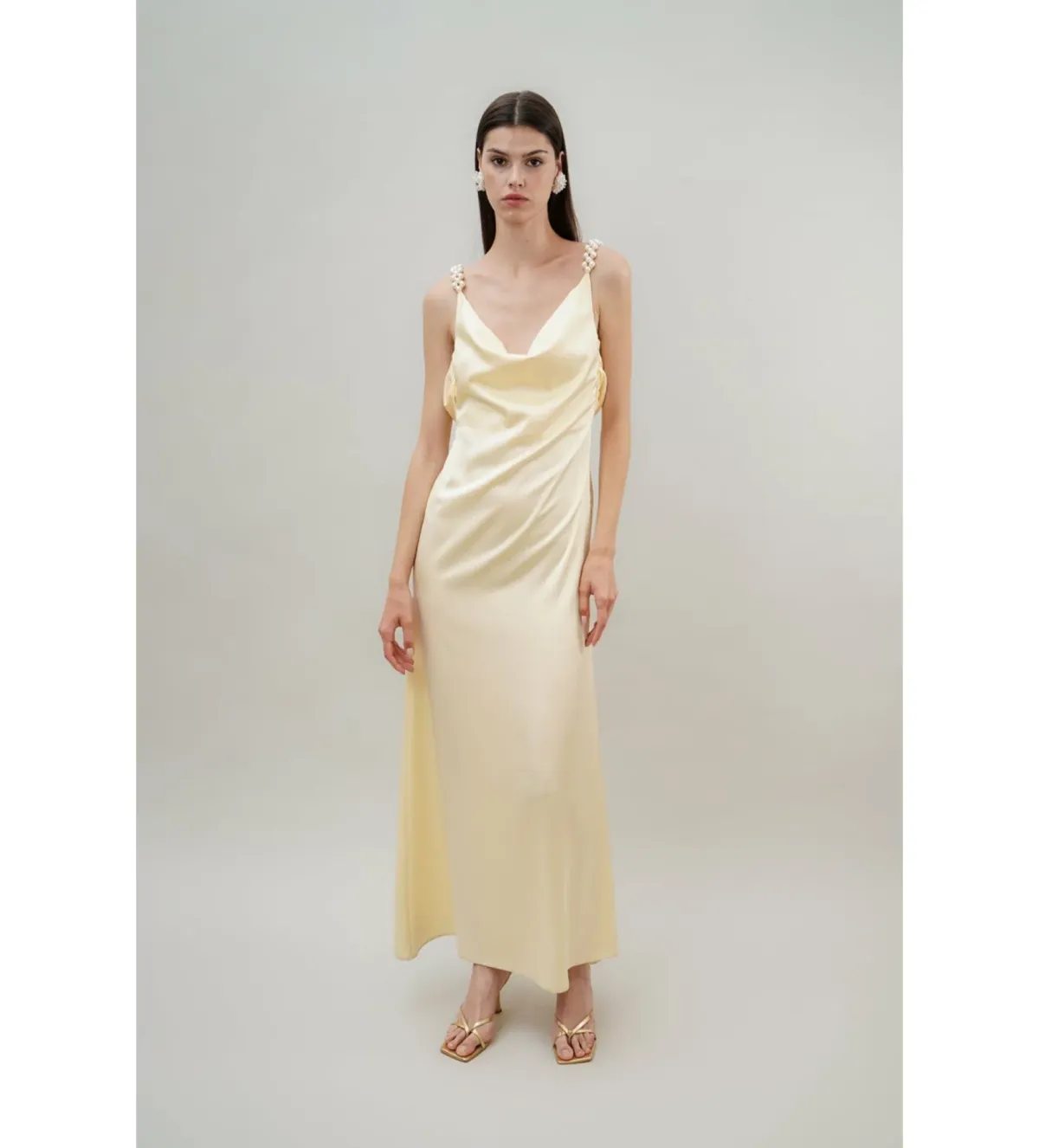 Vanina Kristen Dress Yellow Size 8 - Image 1