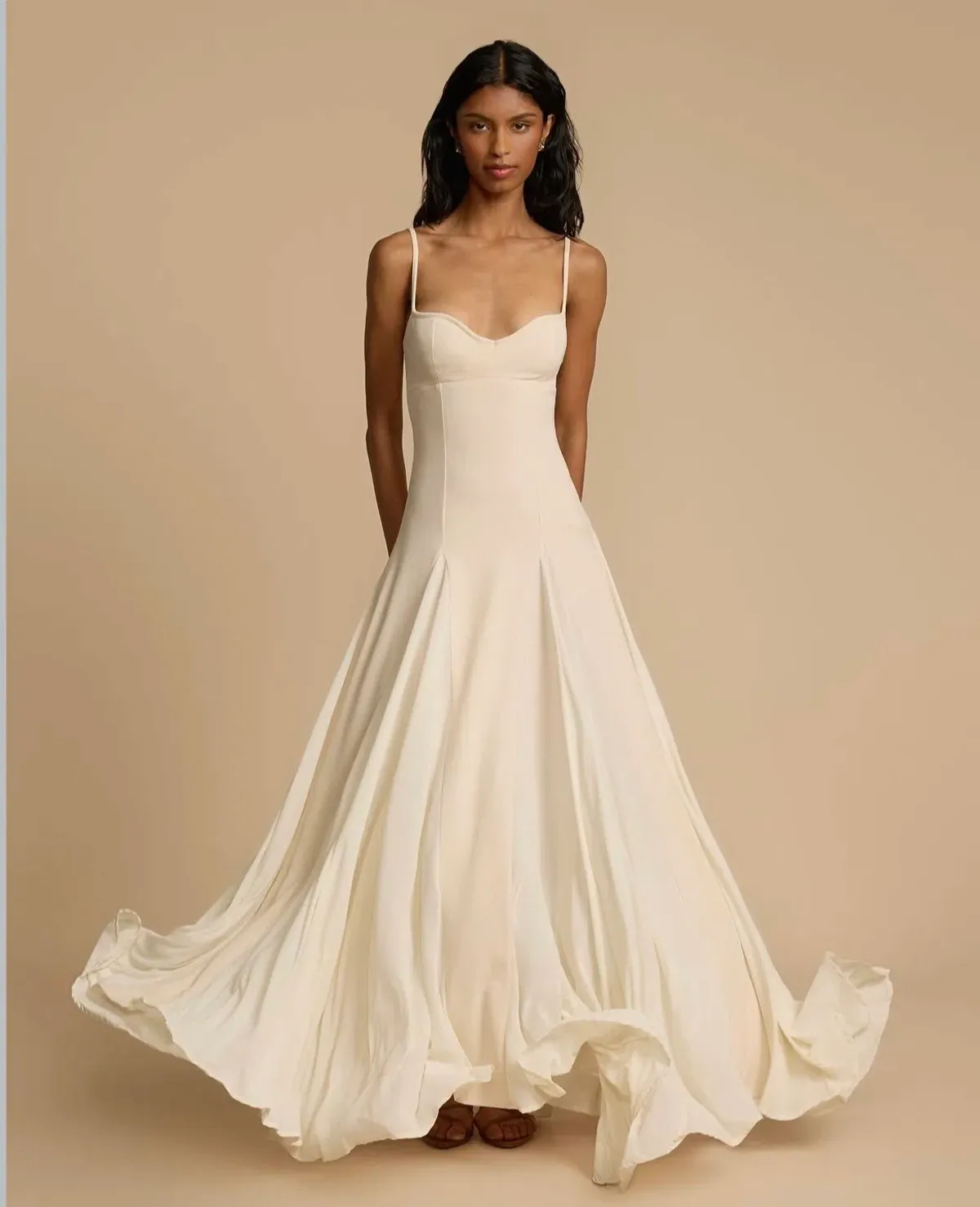 Arcina Ori Paloma Dress in Stone Size 8 - Image 2