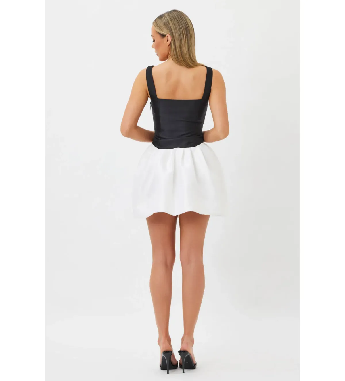 Bianca & Bridgett Alba Mini Dress Black/White Size 12 - Image 2