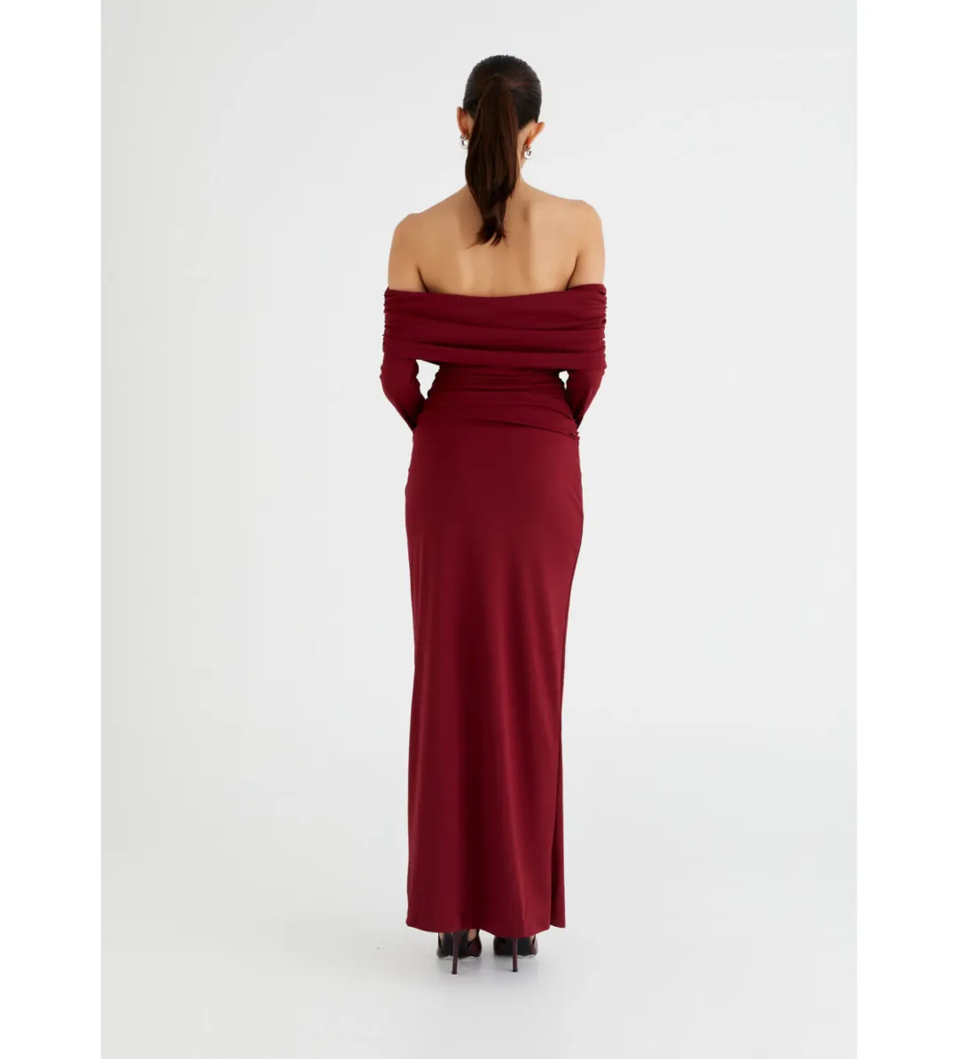 Benni Lorena Maxi Dress in Merlot Size 10 for rent on The Volte - main image