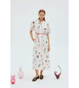 Alemais Atticus Shirt Dress Print Size 10 for rent on The Volte - image 1