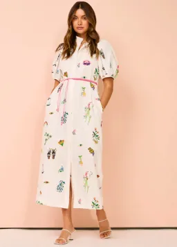 Alemais Atticus Shirt Dress Print Size 10 for rent on The Volte - image 4