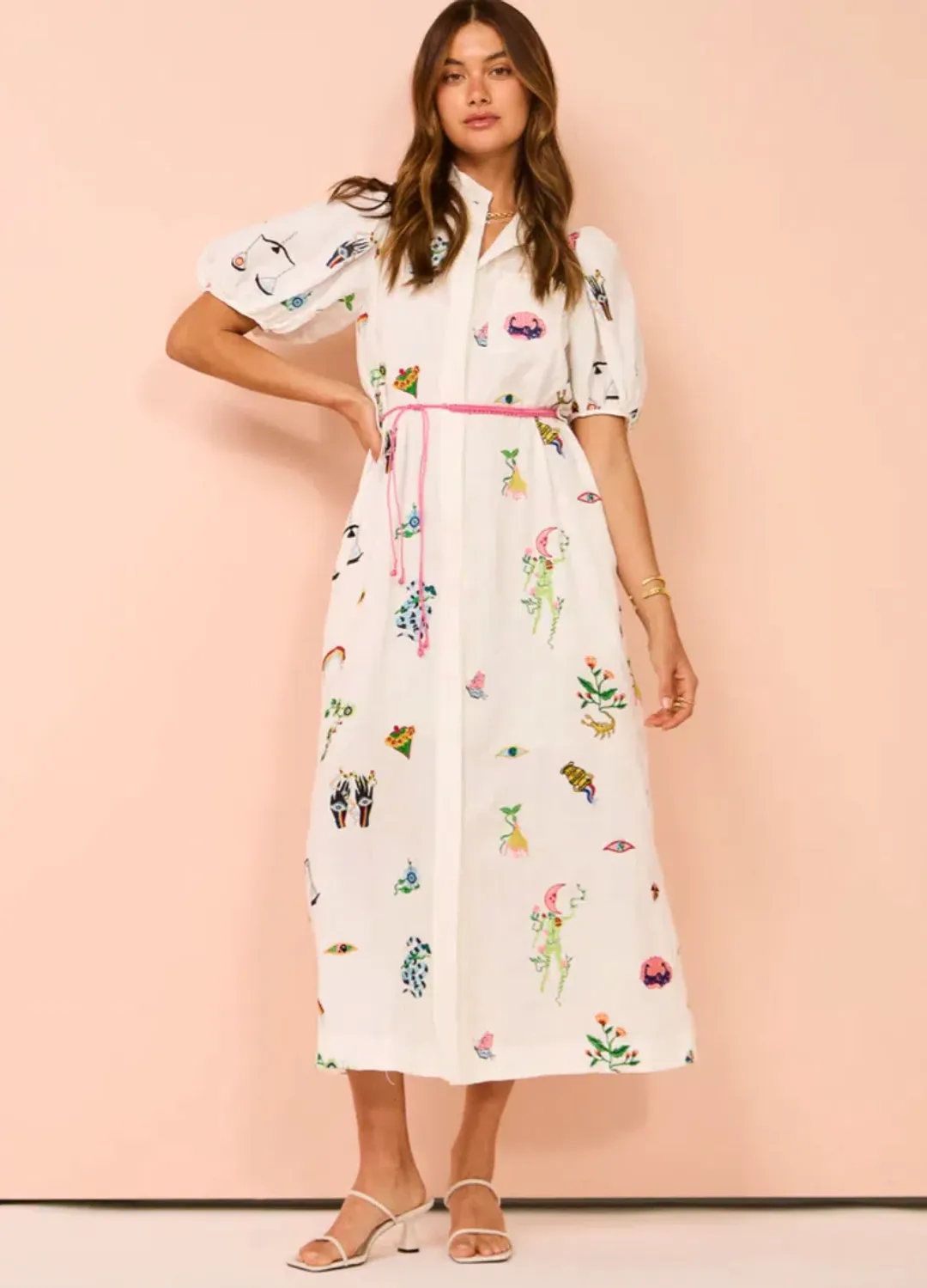 Alemais Atticus Shirt Dress Print Size 10 for rent on The Volte - main image