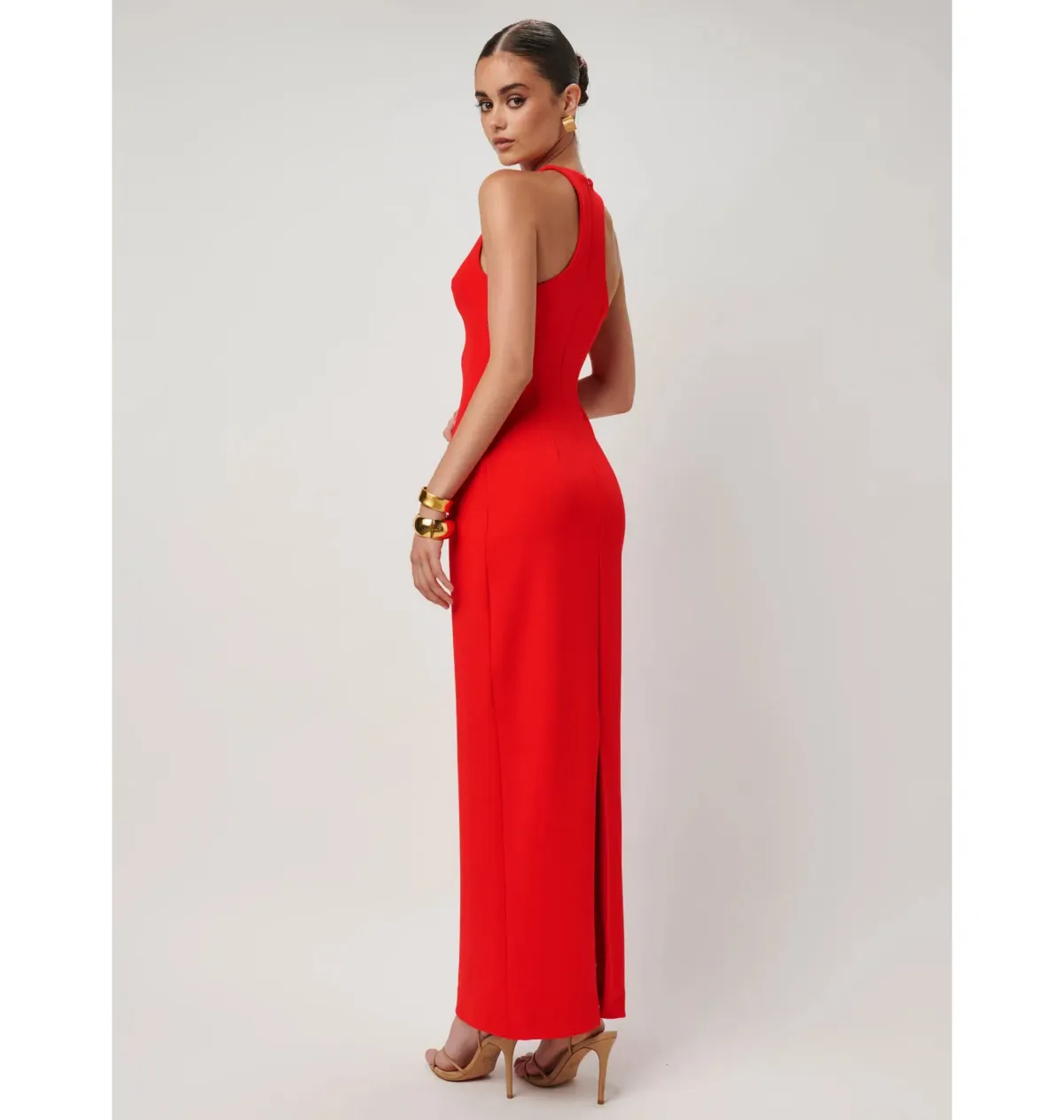 Effie Kats Eiza Gown in Cherry Red Size S / AU 8 - Image 4