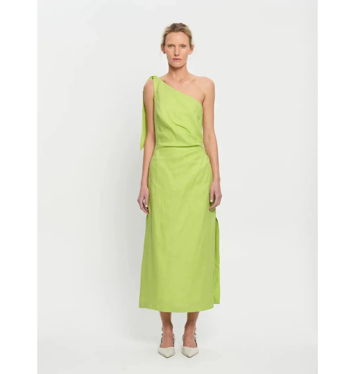 Kivari Addison Midi Dress Green Size AU 10 - Image 3
