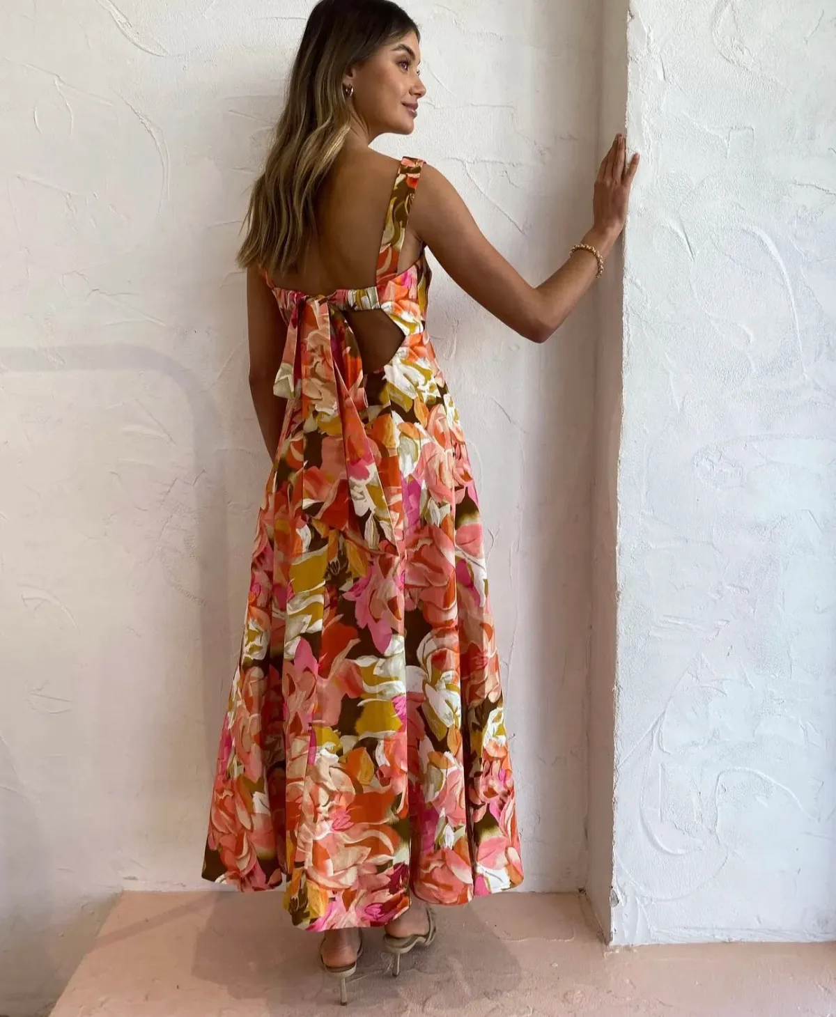 Acler Tate Dress Size 14 Pink Bouquet Maxi - Image 2