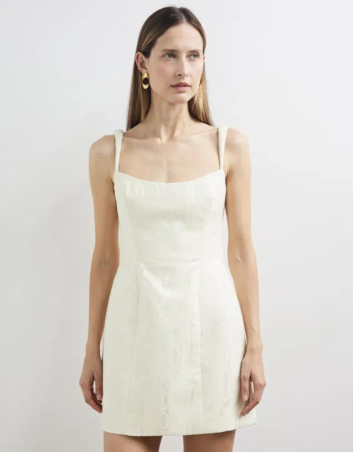 Camilla And Marc Malla Mini Dress Cream Size 8 - Image 2