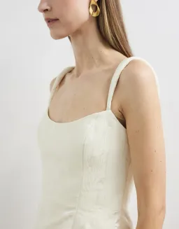 Camilla And Marc Malla Mini Dress Cream Size 8 for rent on The Volte - image 4