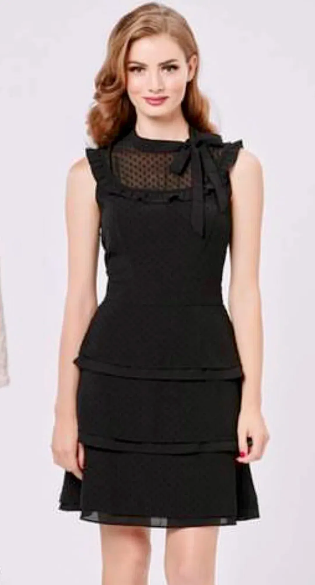 Review Victoriana Ruffle Dress size 12 for rent on The Volte - main image