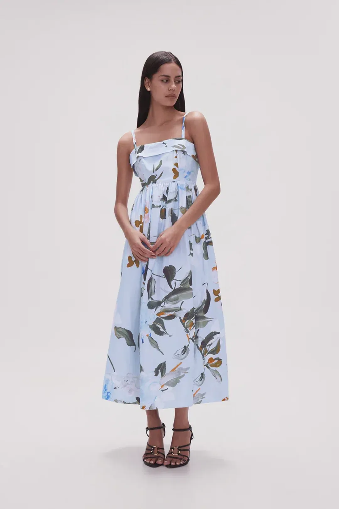 Aje Untamed Midi Dress Divine Orchid Size 16 for rent on The Volte - main image