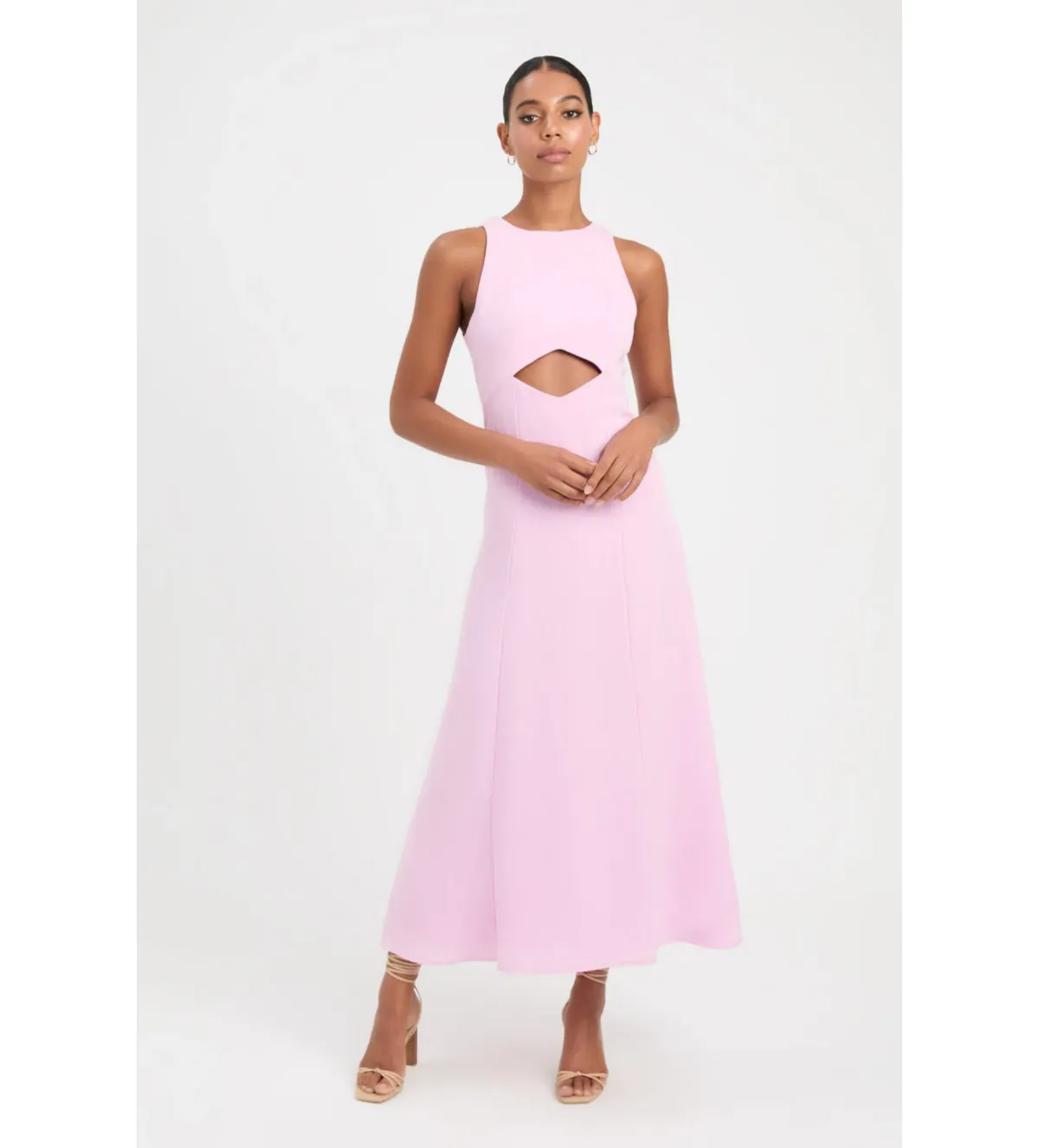 Kookai Hayman Diamond Dress Lilac Rose Size 36/AU 8 for rent on The Volte - main image