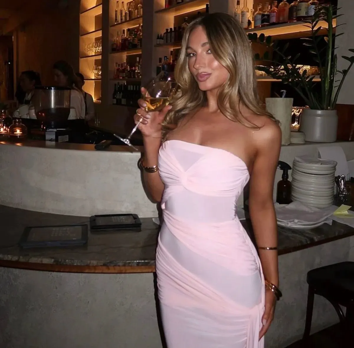 Natalie Rolt Miranda Gown Pink Size 8 - Image 1