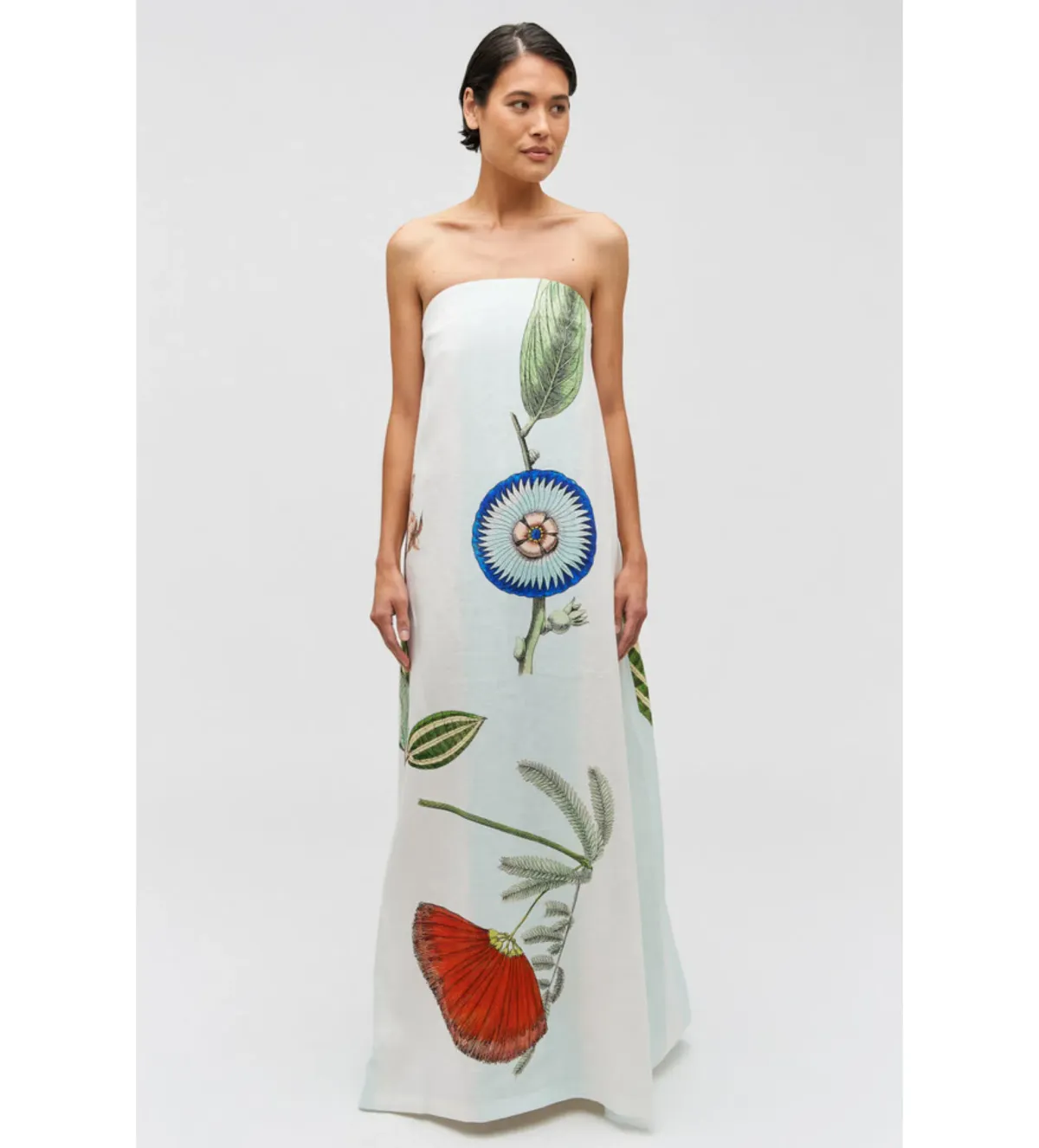 Oroton Grand Floral Gown Print Size 10 - Image 1