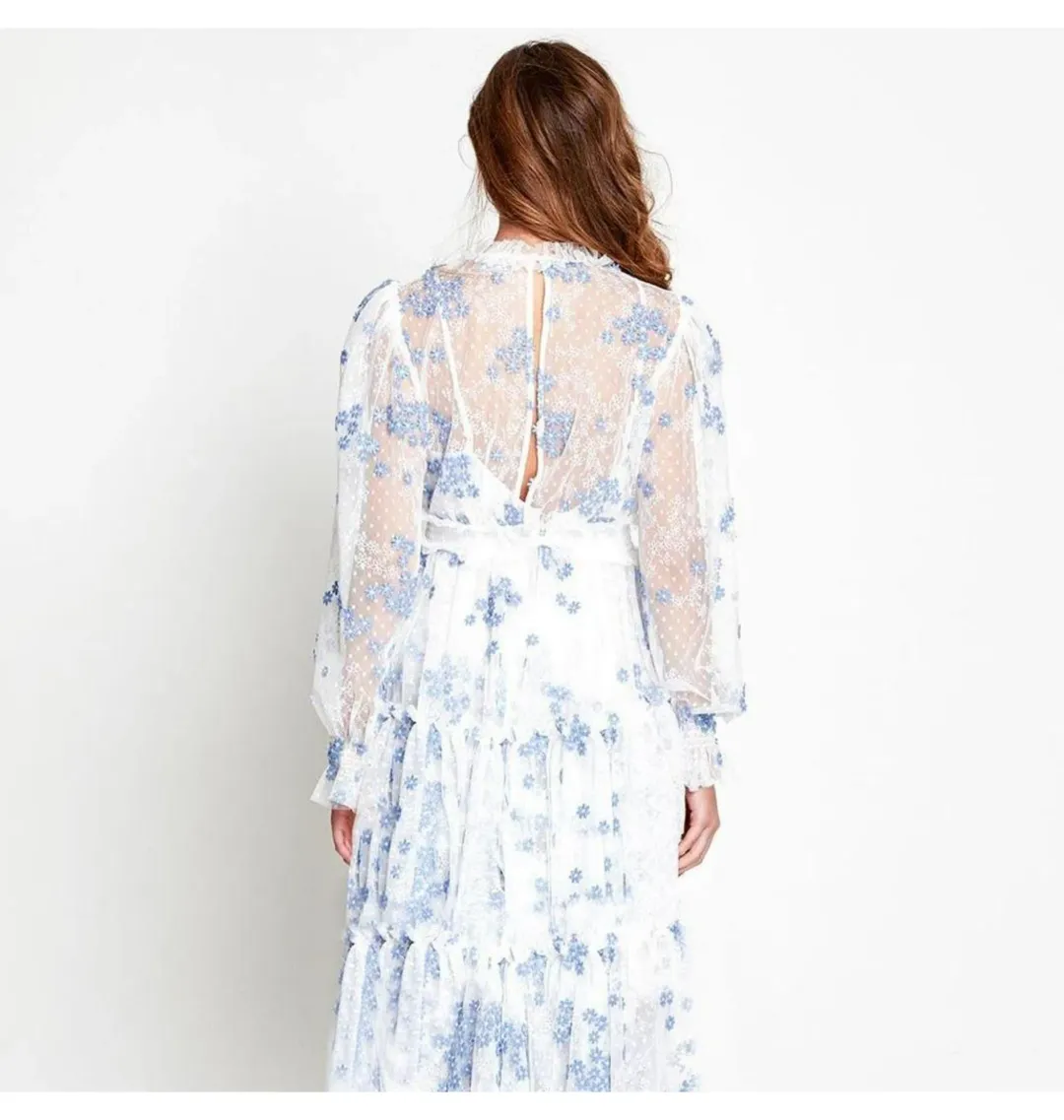 Alice McCall Midnight Caller Maxi Dress Floral Size AU 8 for rent on The Volte - main image