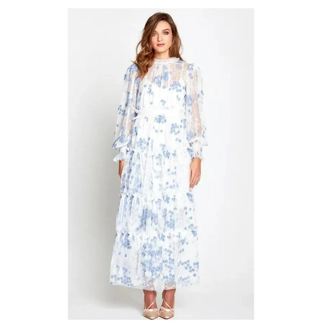 Alice McCall Midnight Caller Maxi Dress Floral Size AU 8 for rent on The Volte - main image