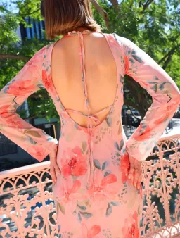 Ownley Valentina Maxi Dress in Watermelon Size L / AU 12 for rent on The Volte - image 4