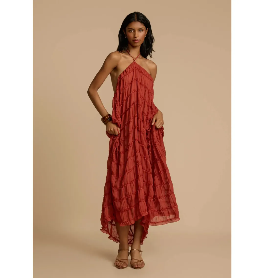 Arcina Ori Juliette Halter Red and Juliette Skirt Red Size S / AU 8 for rent on The Volte - main image
