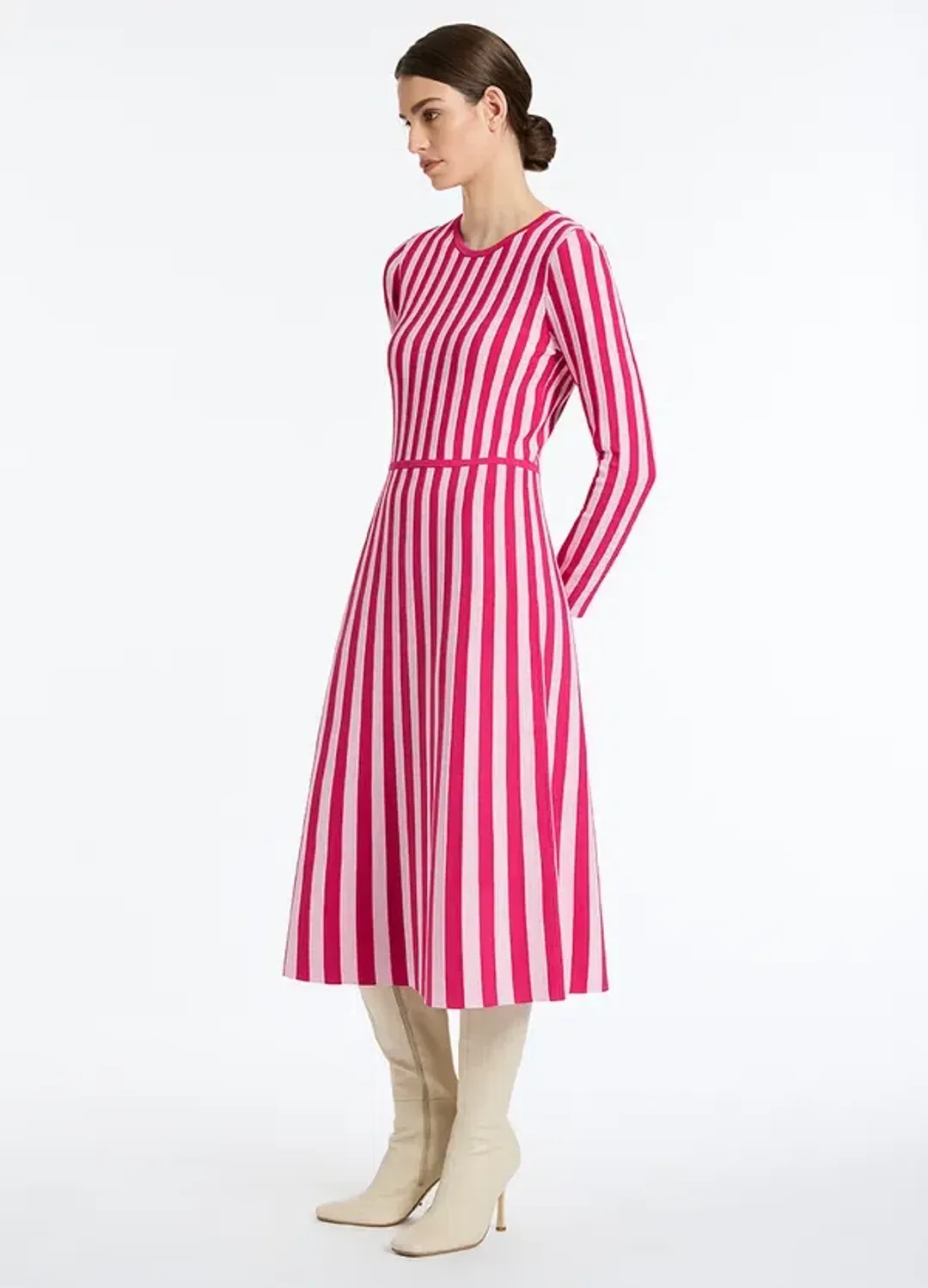 David Lawrence Elodie Knit Dress in Pink Size AU 10 for rent on The Volte - main image