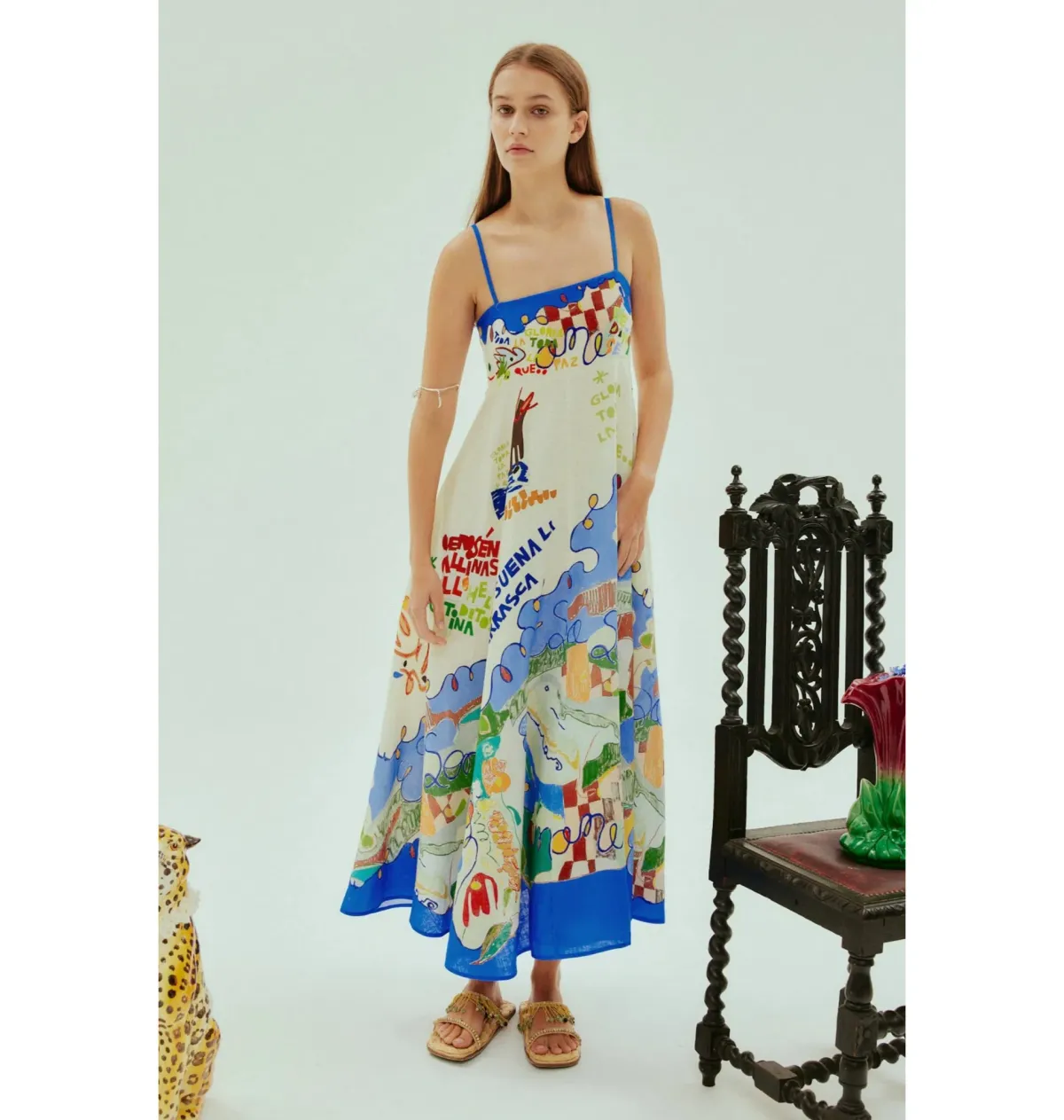 Alemais Nadia Sundress Print Size AU 8 - Image 1