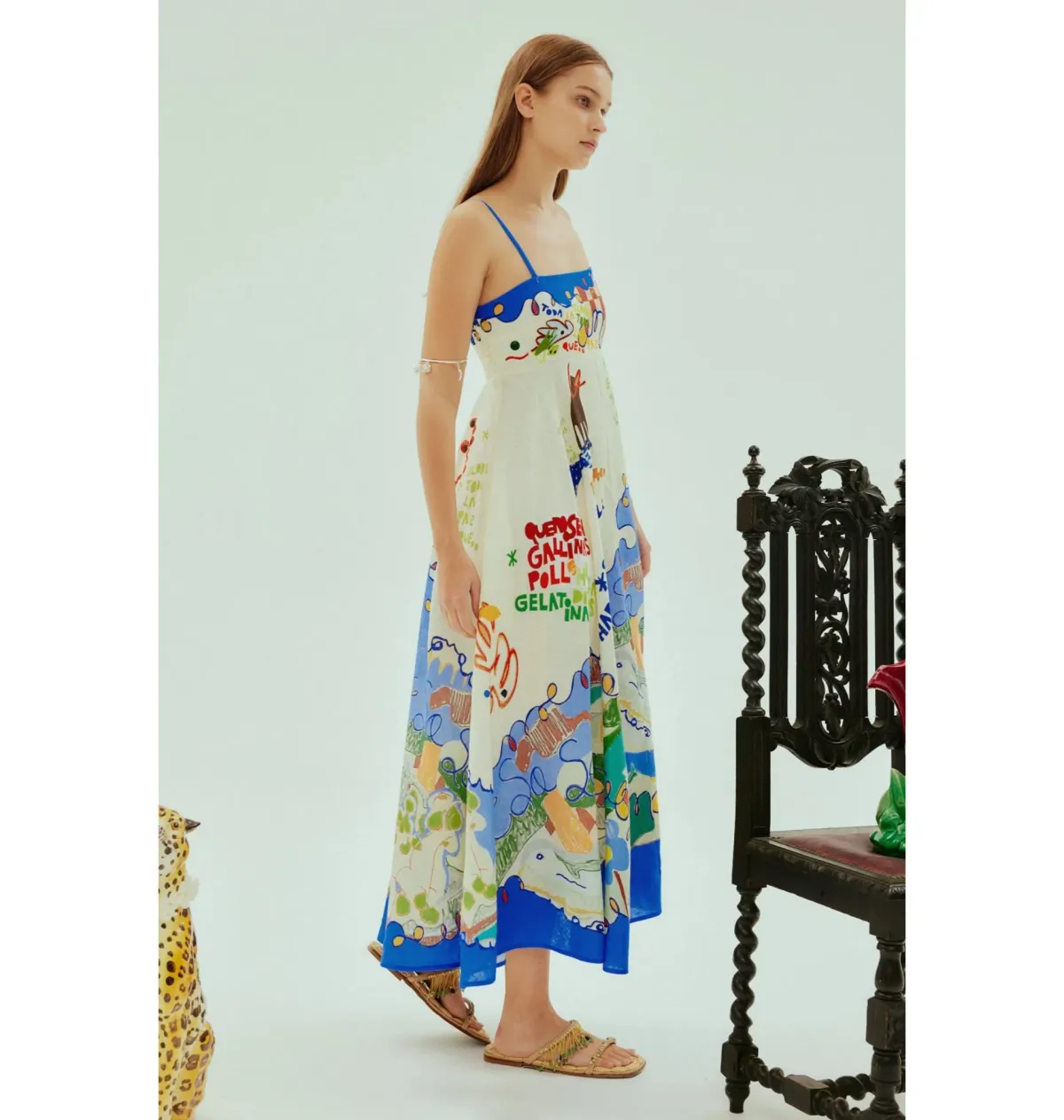 Alemais Nadia Sundress Print Size AU 8 - Image 3