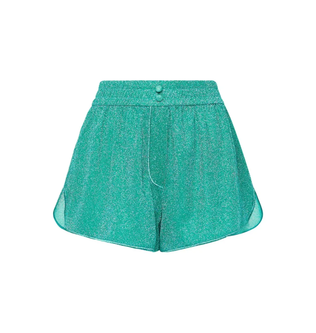 Oseree Lumiere Sleeve Shirt and Shorts Aquamarine Size S / AU 6 for rent on The Volte - main image