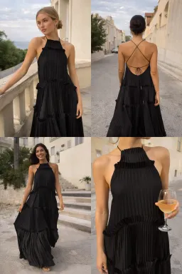 Acler Bassett Gown in Black Size AU 8 for rent on The Volte - image 1