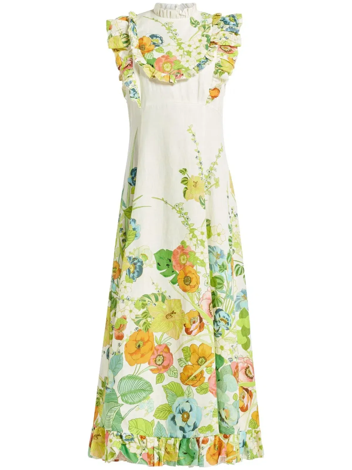 Alemais Constance Midi Ruffle Dress Floral Size 8 AU - Image 15