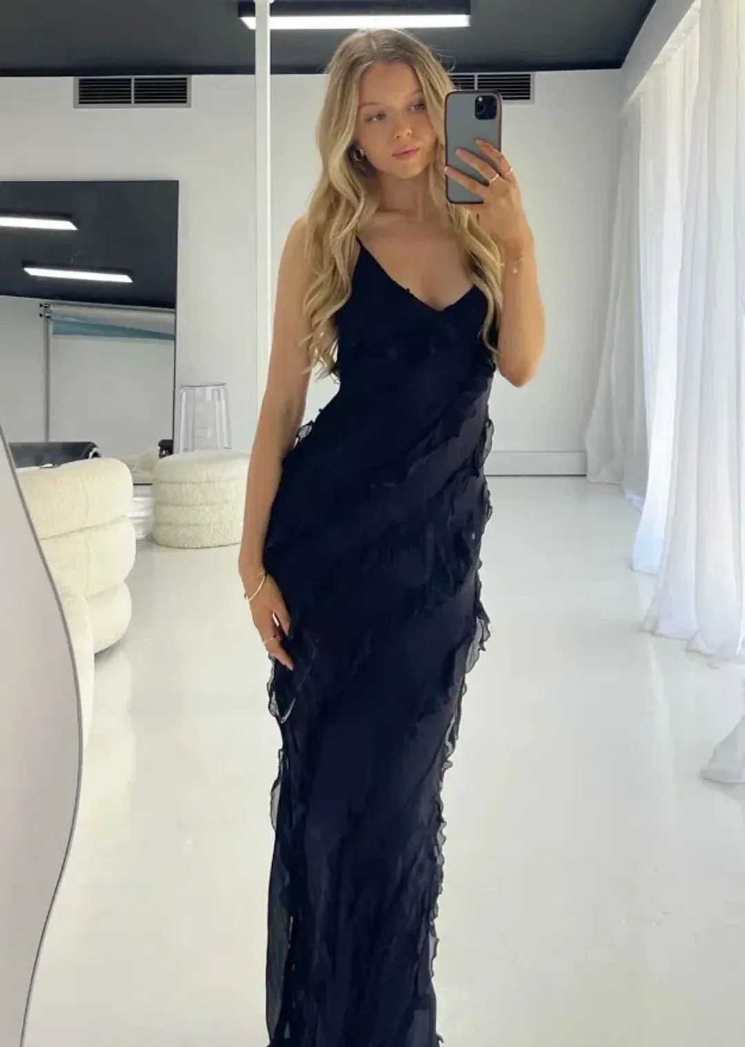 Rat & Boa Selena Dress Black Size 6 for rent on The Volte - main image