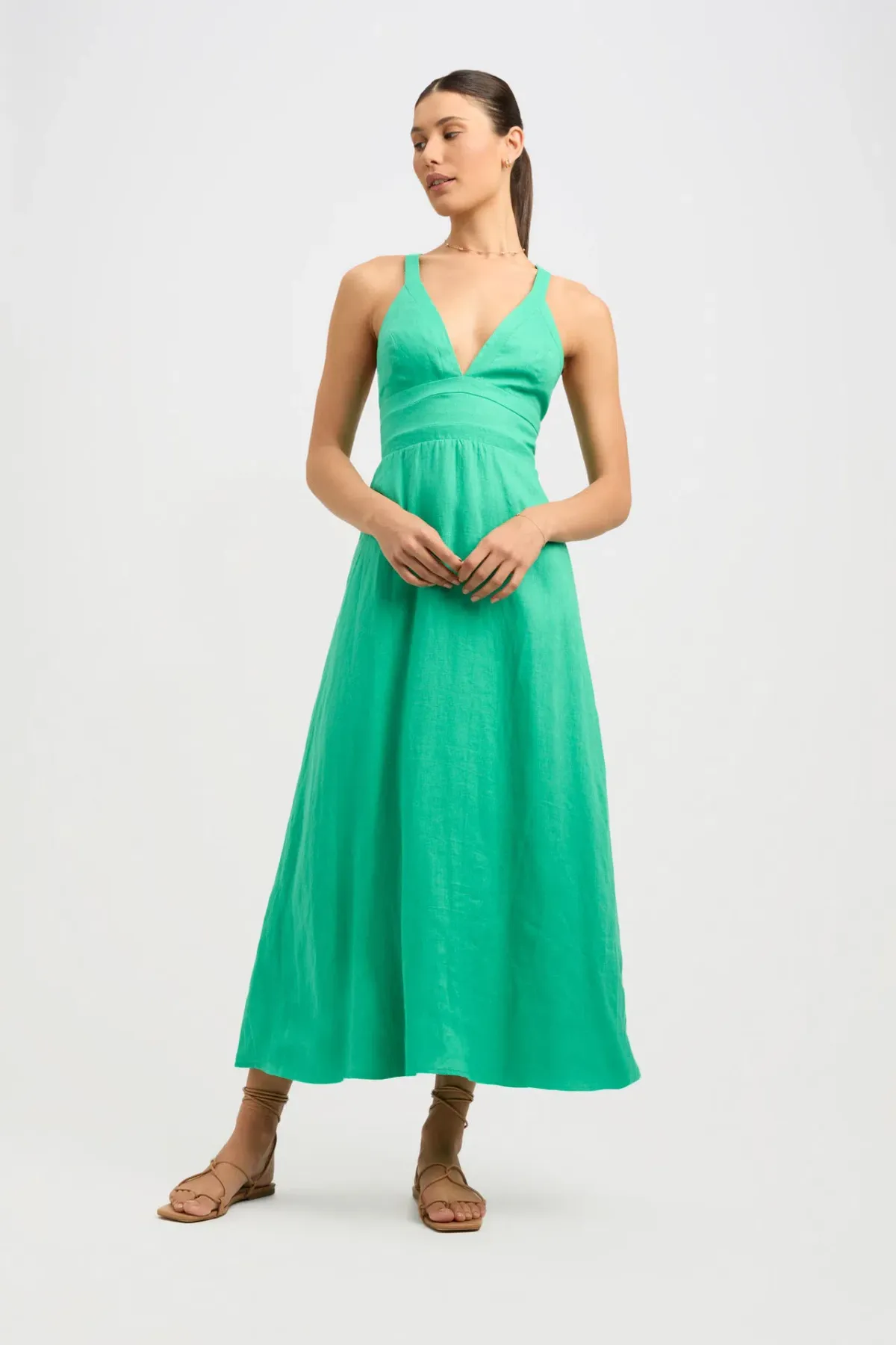 Kookai Tahiti Vee Dress Island Green Size S (AU 8) - Image 1