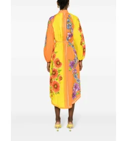 Alemais Jude Linen Midi Shirtdress Multi/Floral Size AU 10 for rent on The Volte - image 3