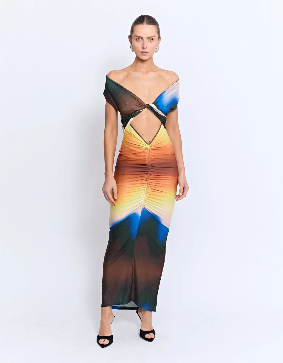 Pfeiffer Lexington Midi Dress Earth Size 8 for rent on The Volte - main image