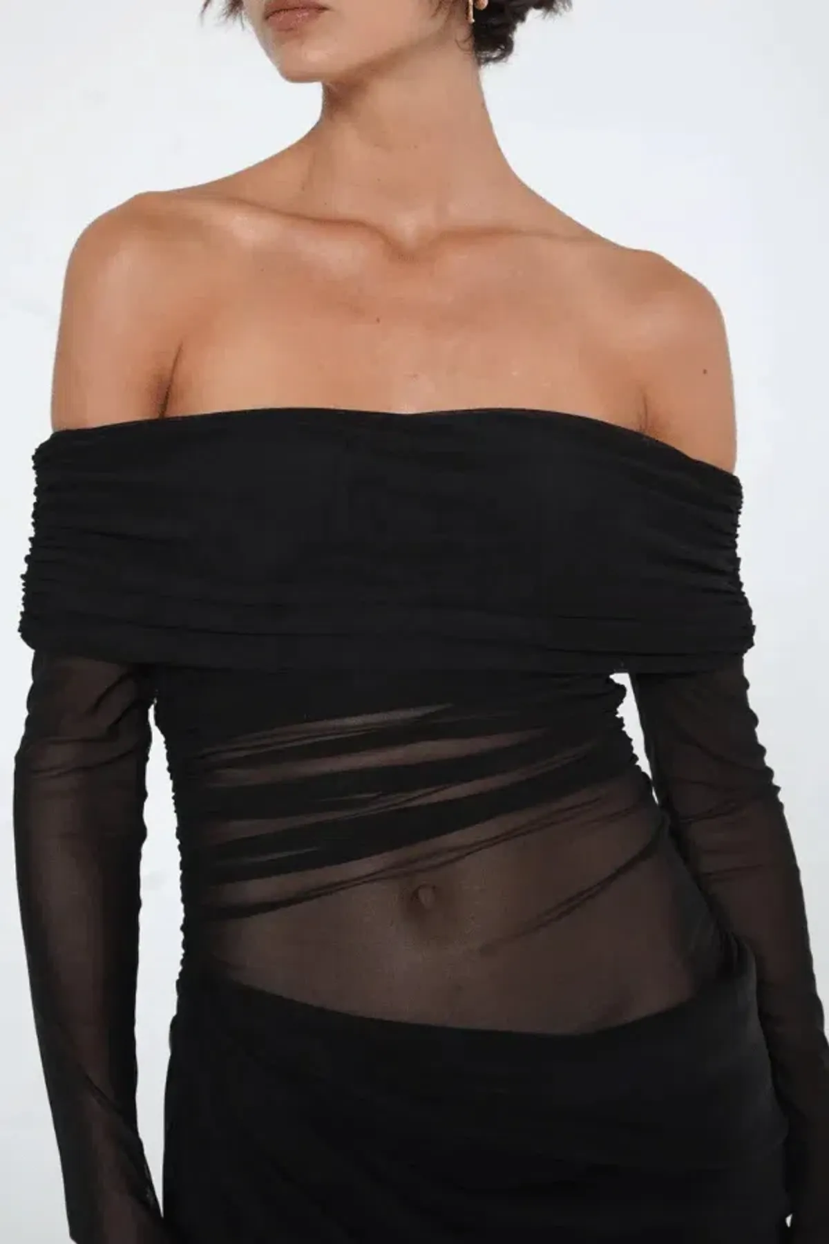 Benni Yasmin Off-Shoulder Maxi Dress Black Size 10 - Image 11