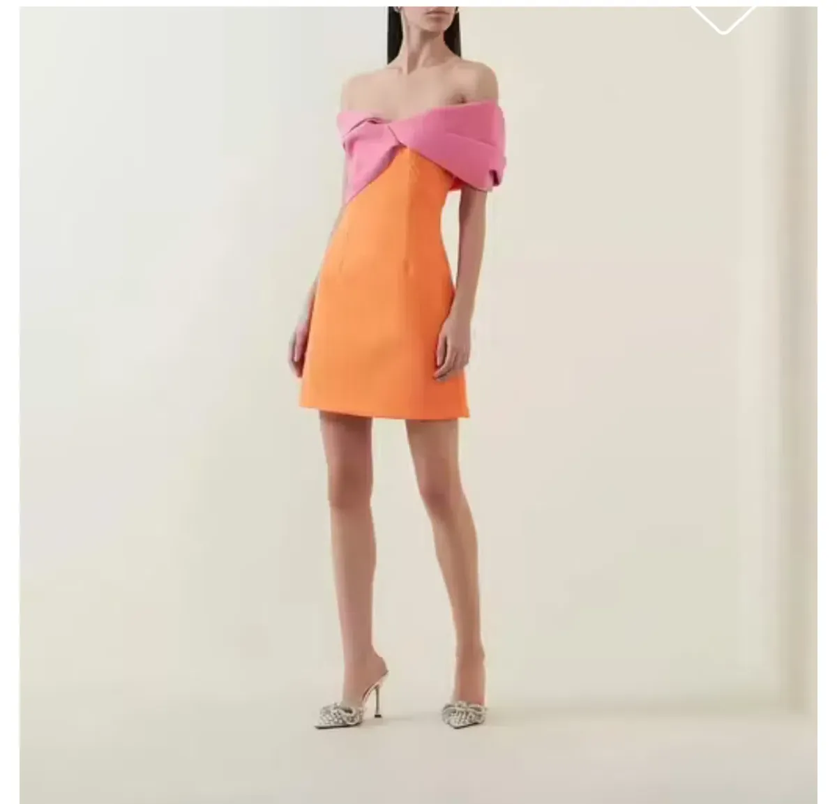 Rachel Gilbert Matteo Mini Dress Pink/Orange Size 0/Au 6 - Image 2