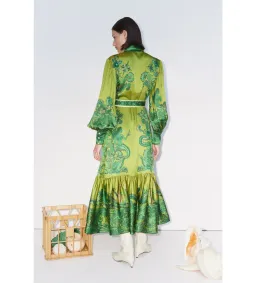 Alemais Solaris Shirtdress Olive Size 14 for rent on The Volte - image 2