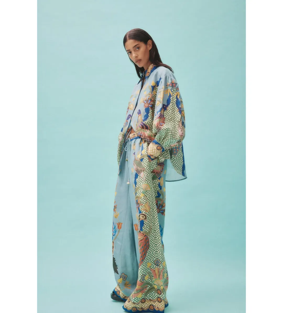 Alemais Gilly Shirt and Pant Set Print Size 14 for rent on The Volte - main image