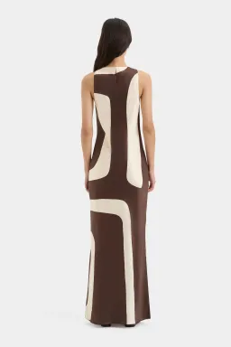 Sir the Label Freddie Twist Midi Dress Poster Print Size 8 for rent on The Volte - image 3