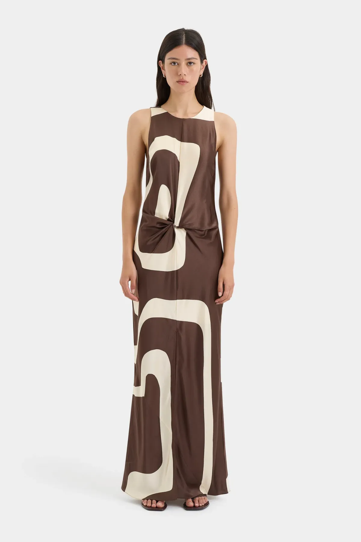 Sir the Label Freddie Twist Midi Dress Poster Print Size 8 for rent on The Volte - main image