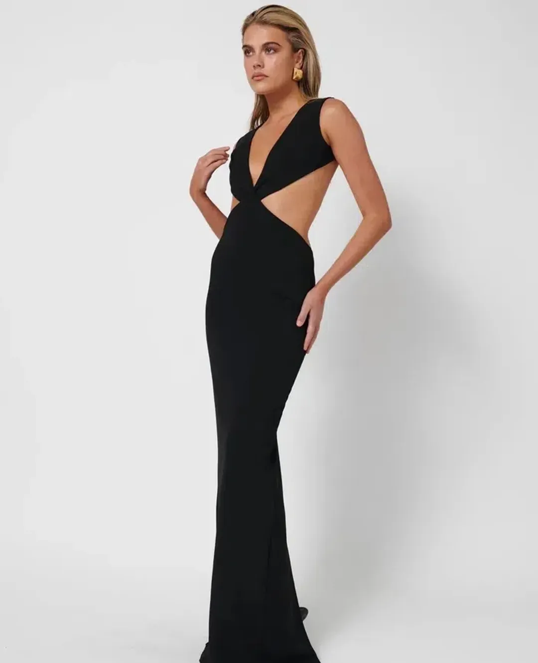Effie Kats Valencia Gown In Black Size S / AU 8 for rent on The Volte - main image