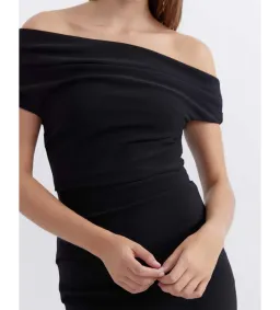 Pasduchas Evie Shoulder Dress Black Size 14 for rent on The Volte - image 2