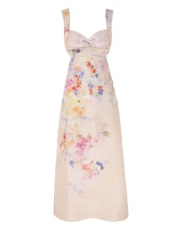 Zimmermann The Crush Midi Dress in Multi Floral Size 1/Au 10 for rent on The Volte - image 1