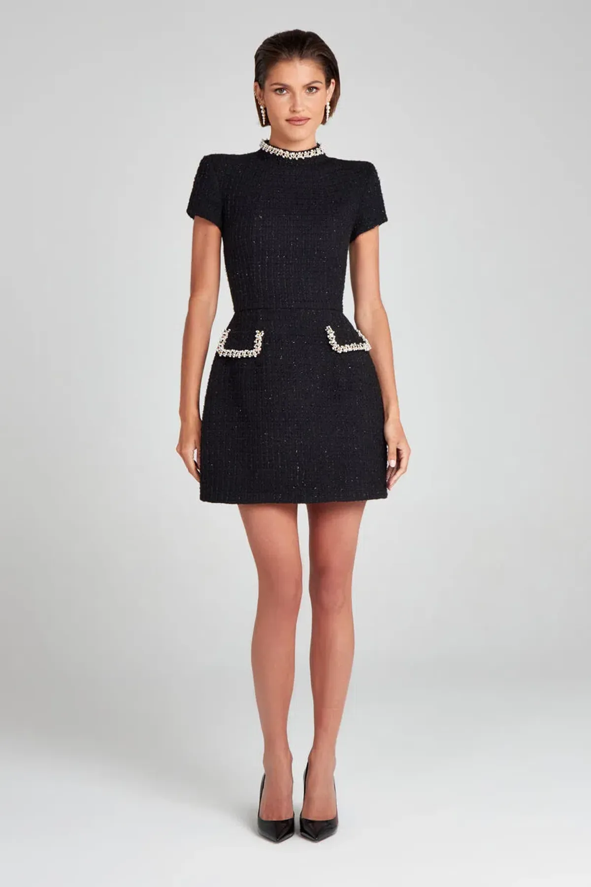 Nadine Merabi Simone Dress Black Size 8 - Image 2