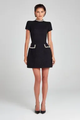 Nadine Merabi Simone Dress Black Size 8 for rent on The Volte - image 2