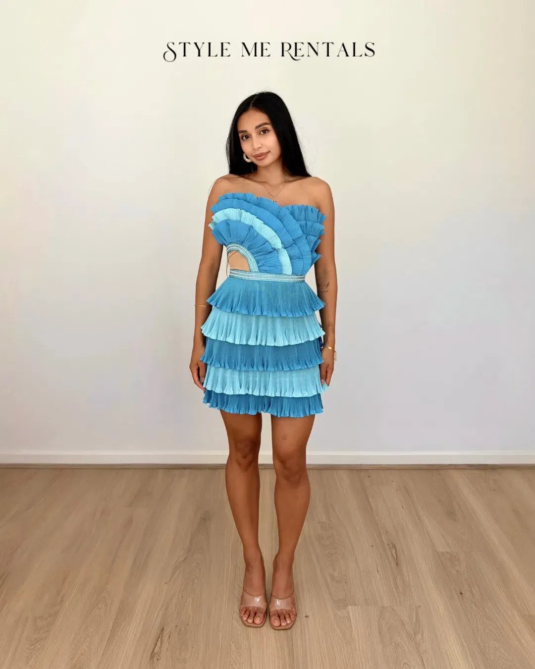 Eliya the Label Josephine Mini Dress Blue Size XS for rent on The Volte - main image