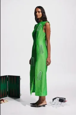 Alemais Dazzle Midi Dress Green Size 12 for rent on The Volte - image 5