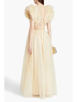 Zimmermann Dancer Glitter Tulle Dress Cream Size 0 (AU 8) for rent on The Volte - image 3