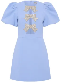 Rebecca Vallance Juliana Puff Sleeve Mini Dress Blue Size 12 for rent on The Volte - image 5