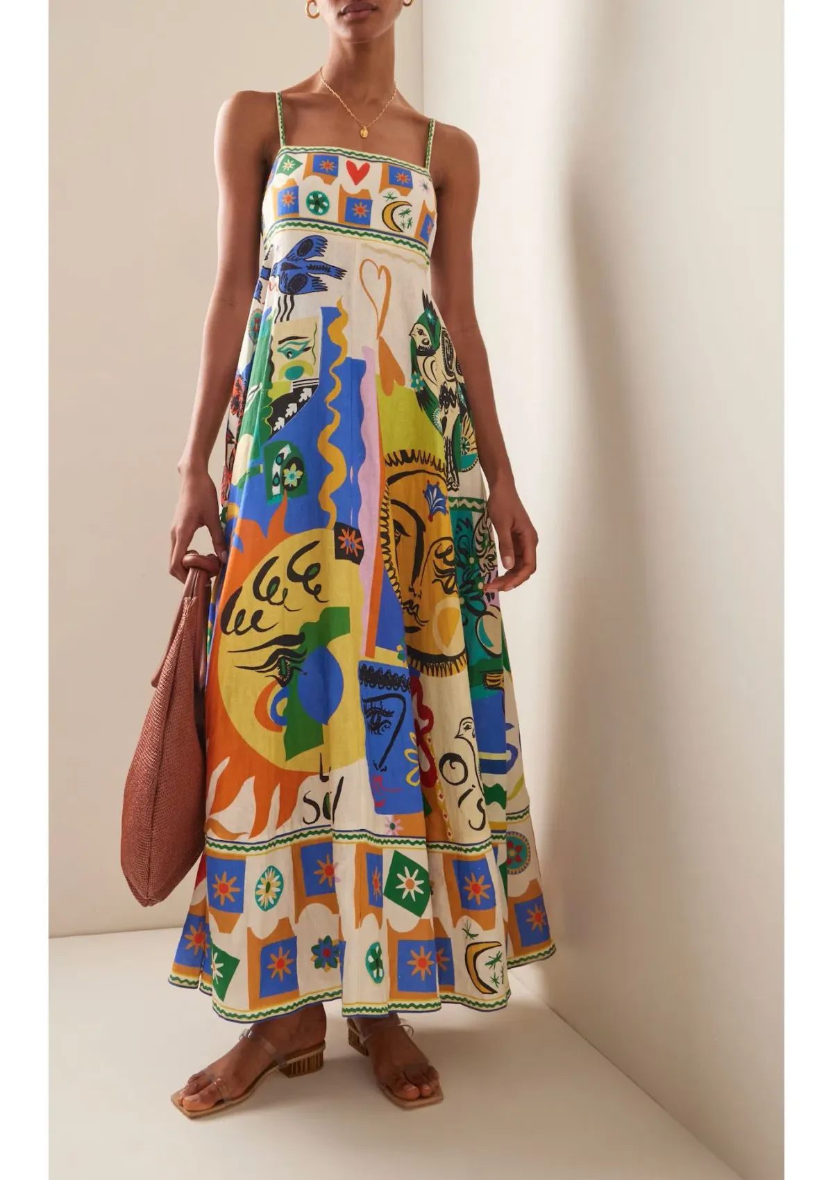 Alemais Soleil Sundress Print Size 8 - Image 1
