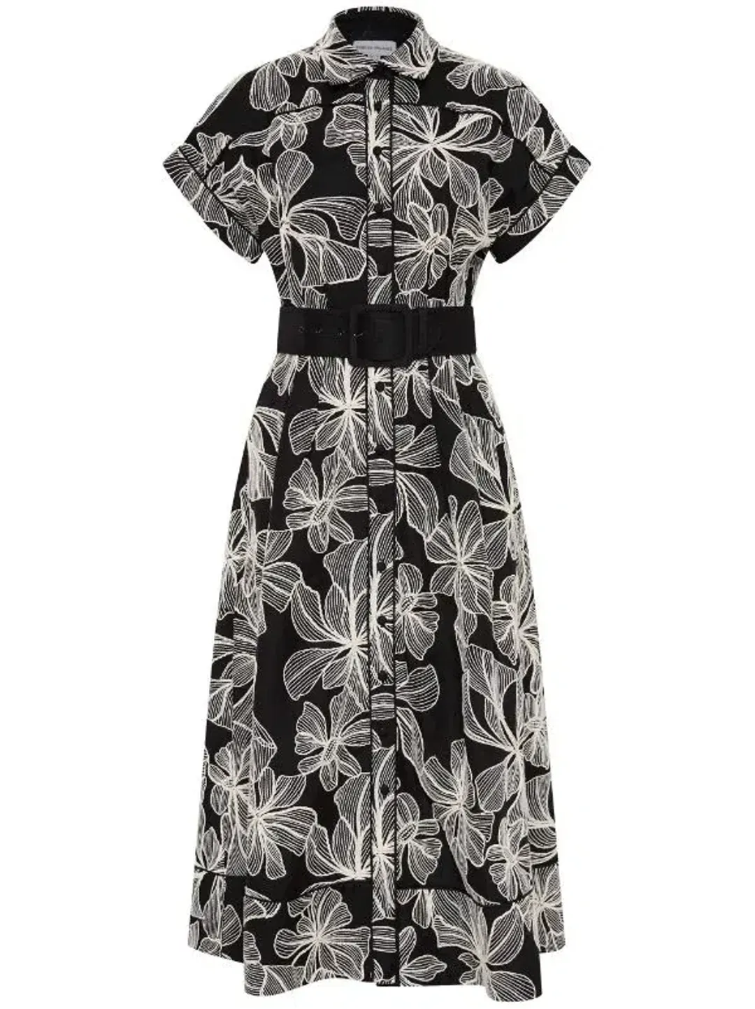 Rebecca Vallance Amira Short Sleeve Midi Dress Floral Size 18 for rent on The Volte - main image