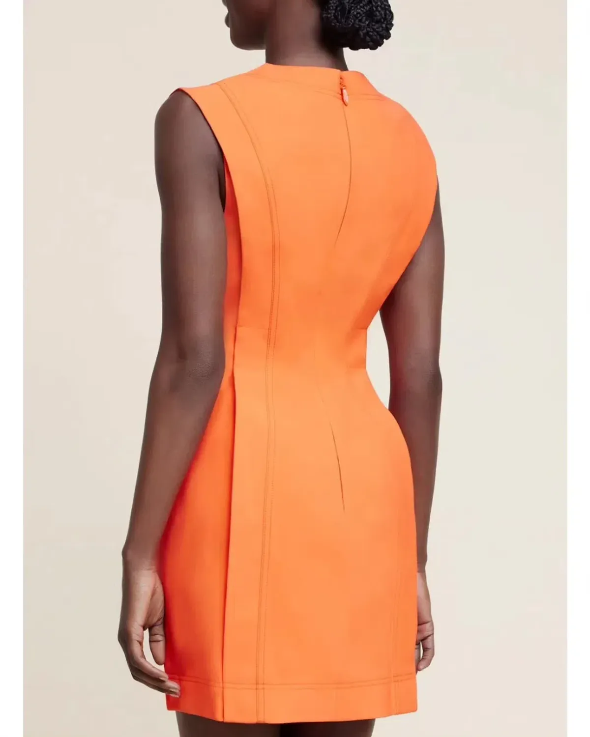 Acler Coolidge Mini Dress Tangerine Size 12 - Image 2