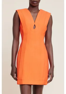 Acler Coolidge Mini Dress Tangerine Size 12 for rent on The Volte - image 1